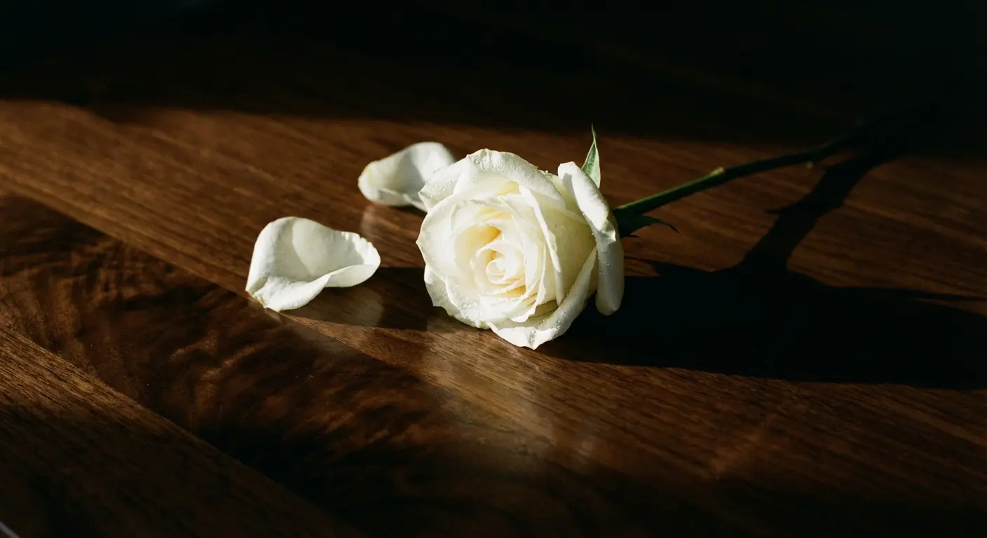 Sheet music and a burning candle