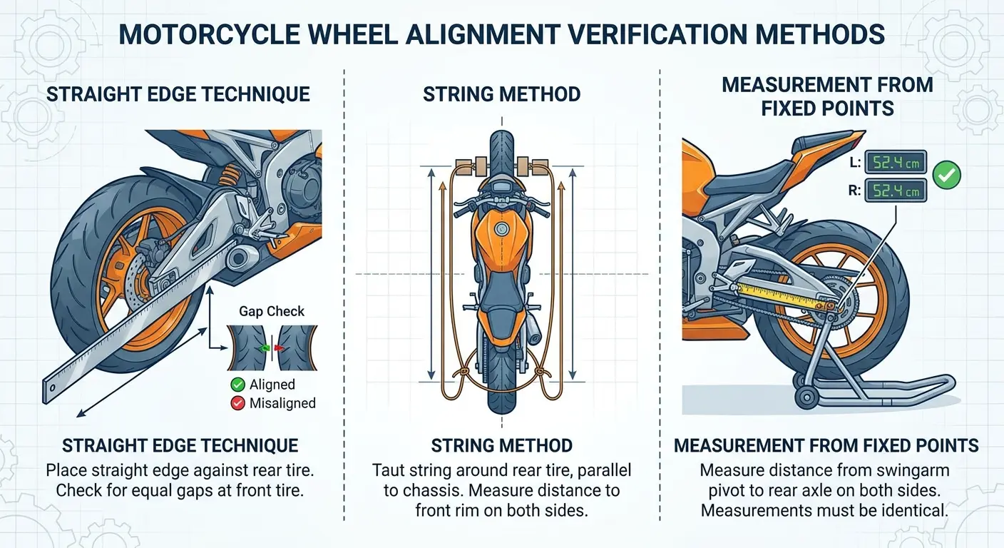 Checking alignment with a straight edge