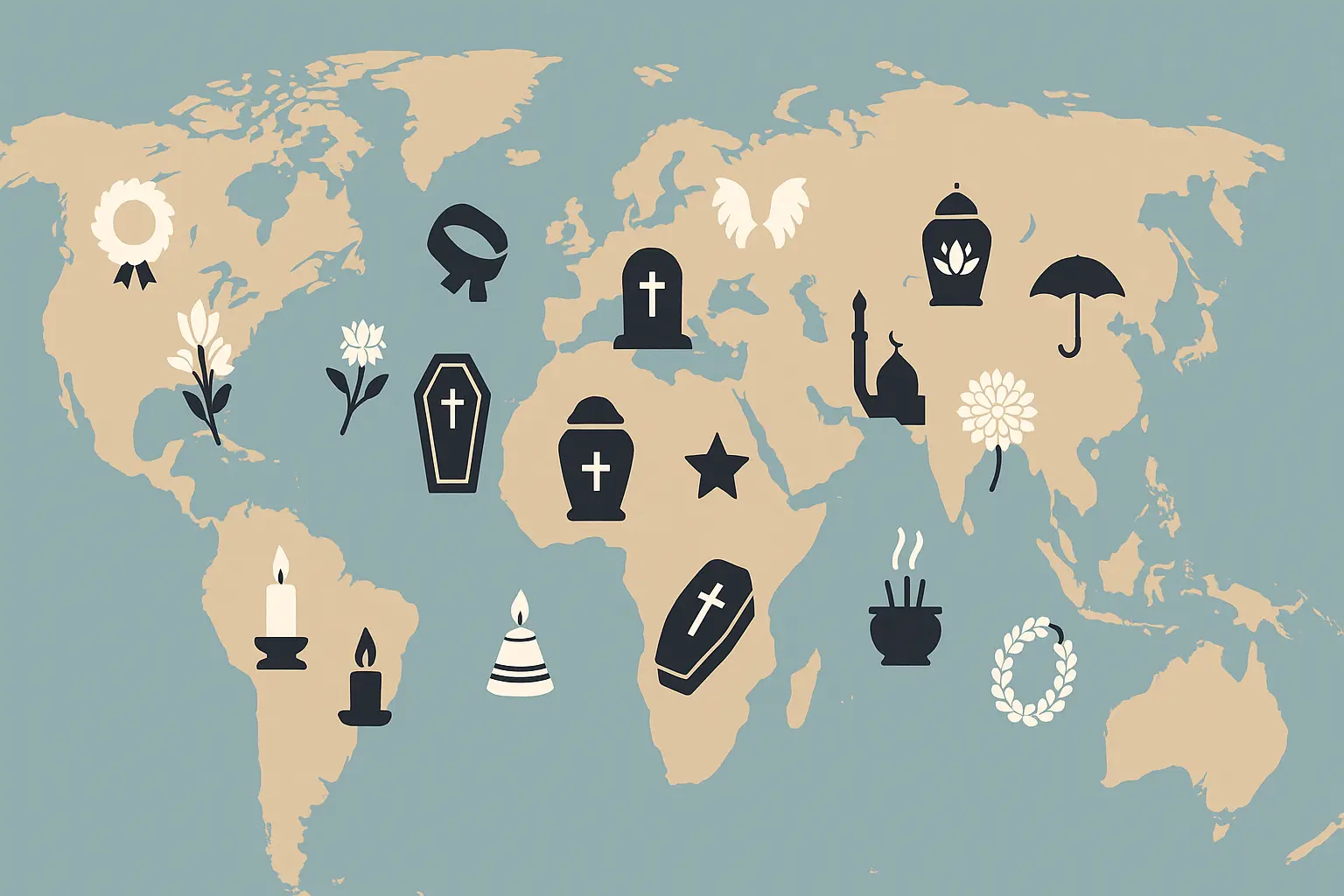 Cultural diversity in mourning traditions and condolence customs