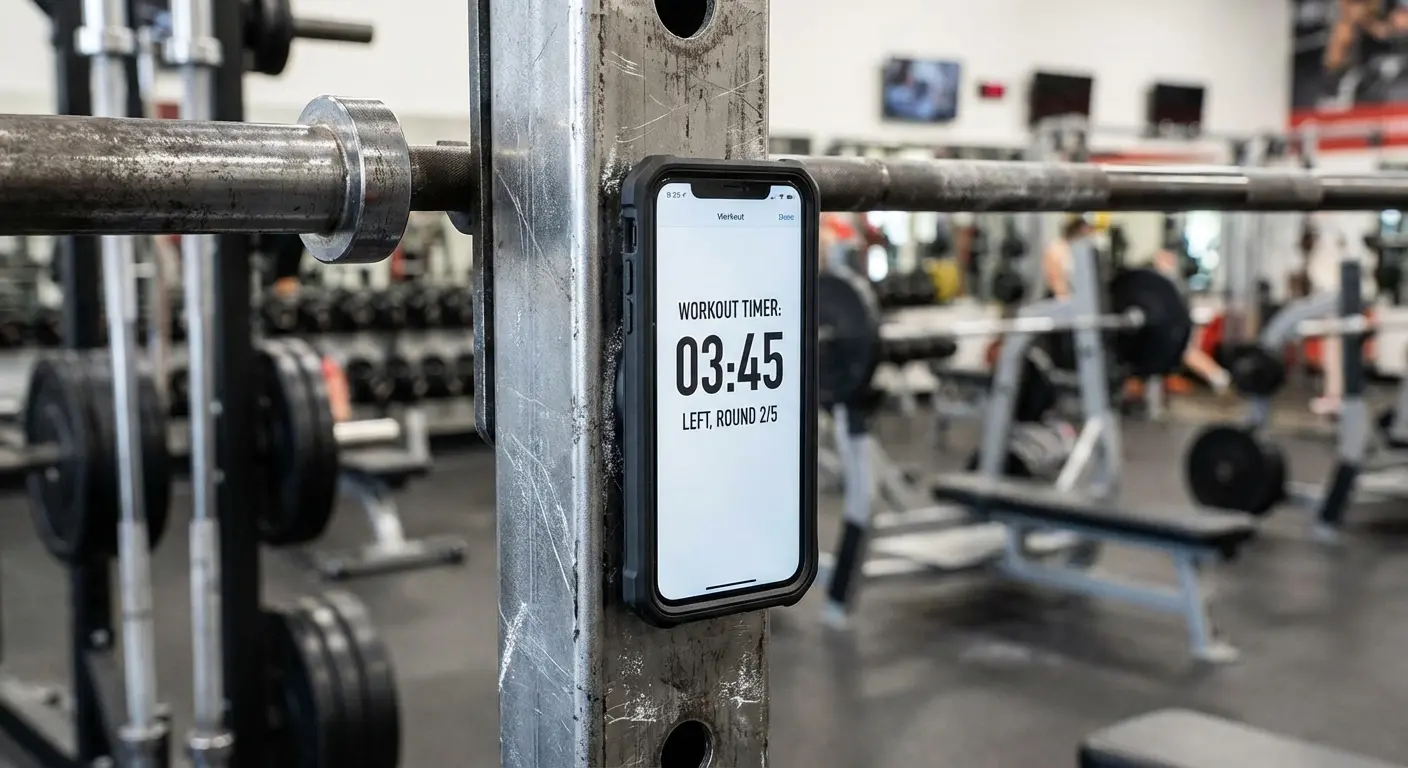Rokform Magnetic Mounting on Gym Equipment