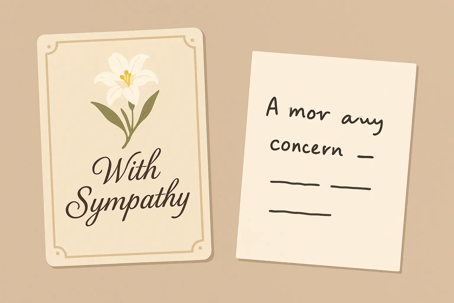 Traditional sympathy cards and modern digital condolences comparison
