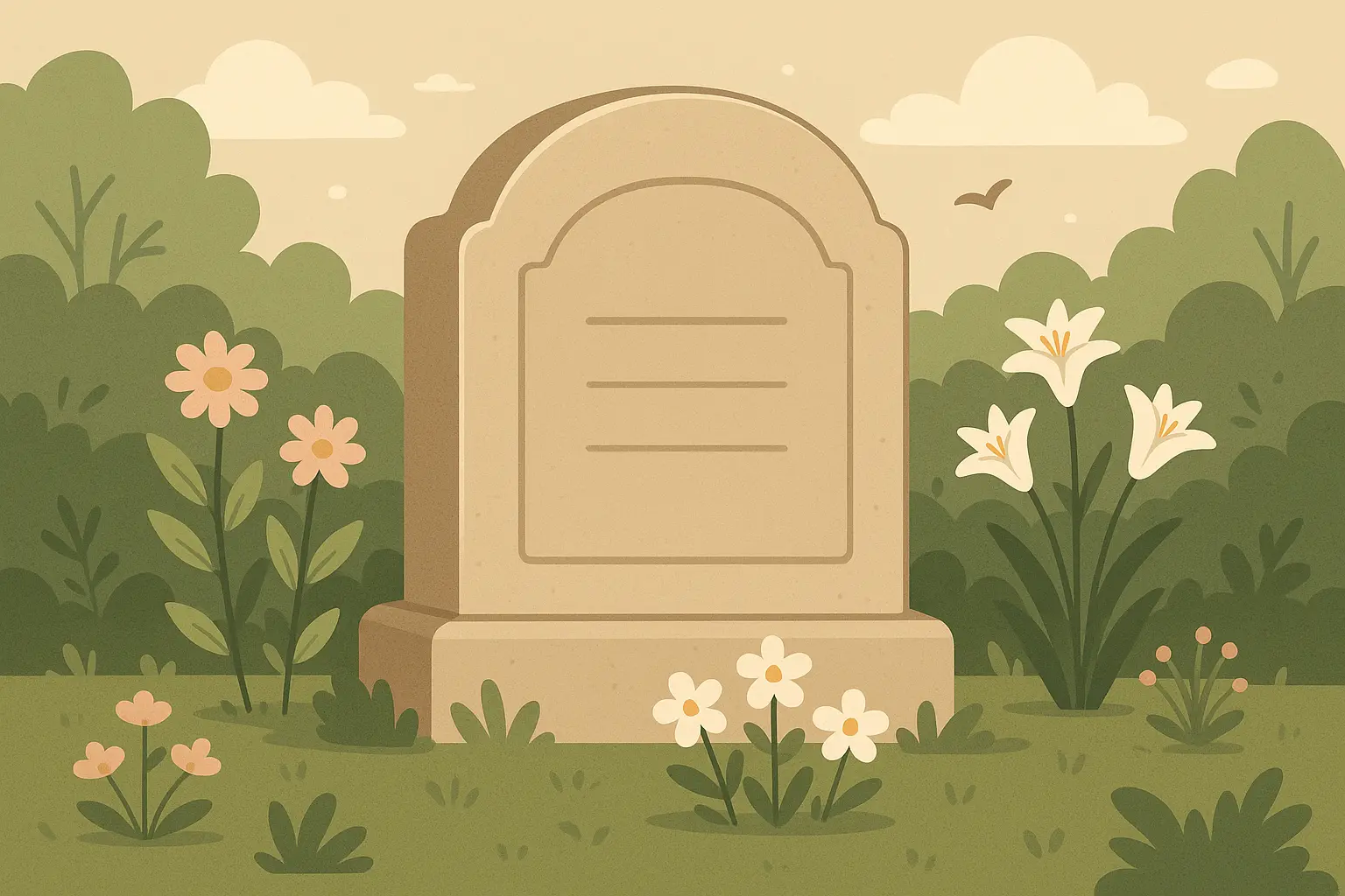 Memorial garden stone with engraved quote