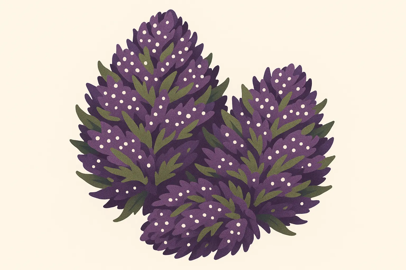 Do Si Dos strain buds showing dense structure and trichome coverage