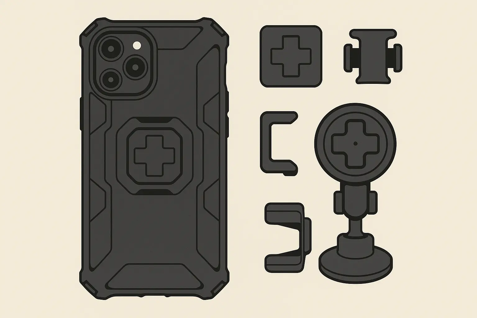 Rokform protective case showcasing iPhone protection with iOS 26 features