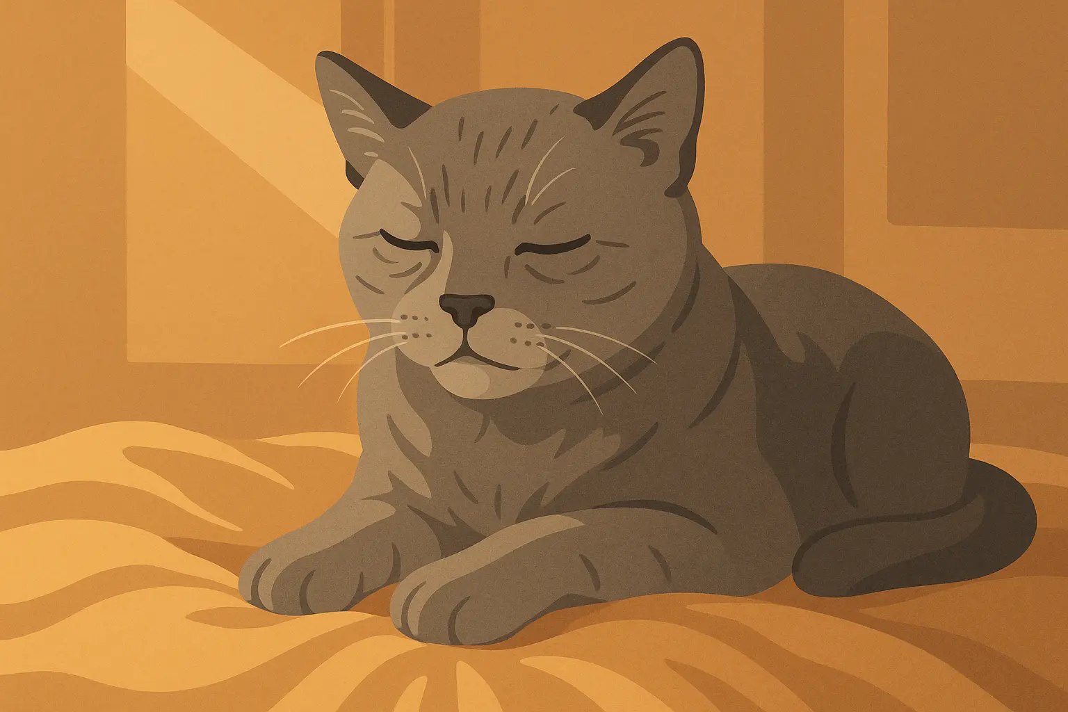 Senior cat showing wisdom and grace in aging