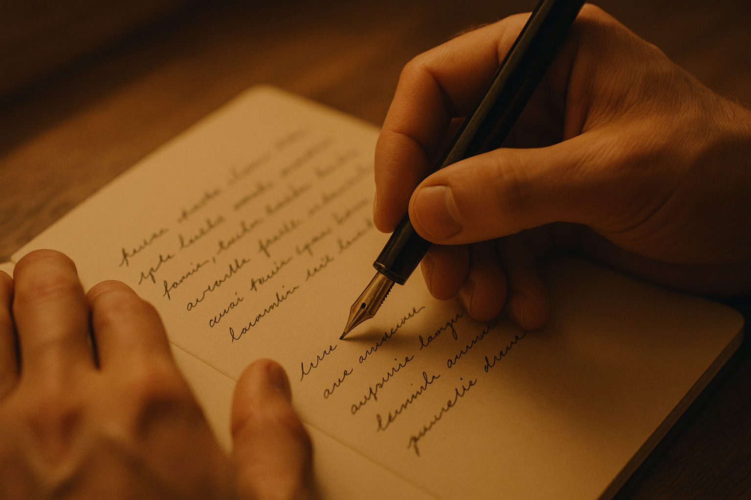 Personal and authentic love letters