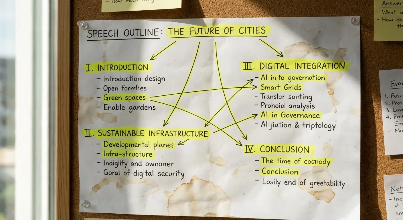 Structure of a speech arc