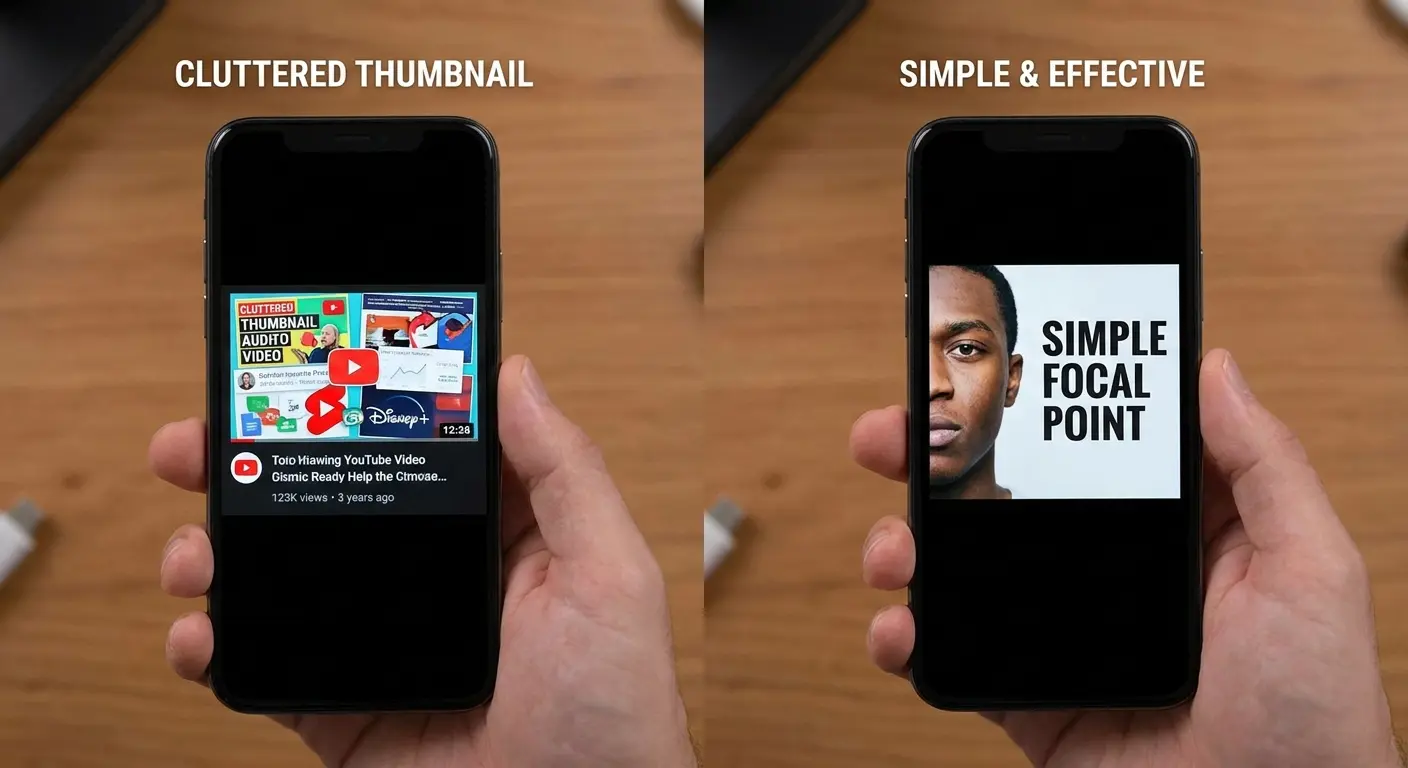 Simple thumbnail with clear focal point
