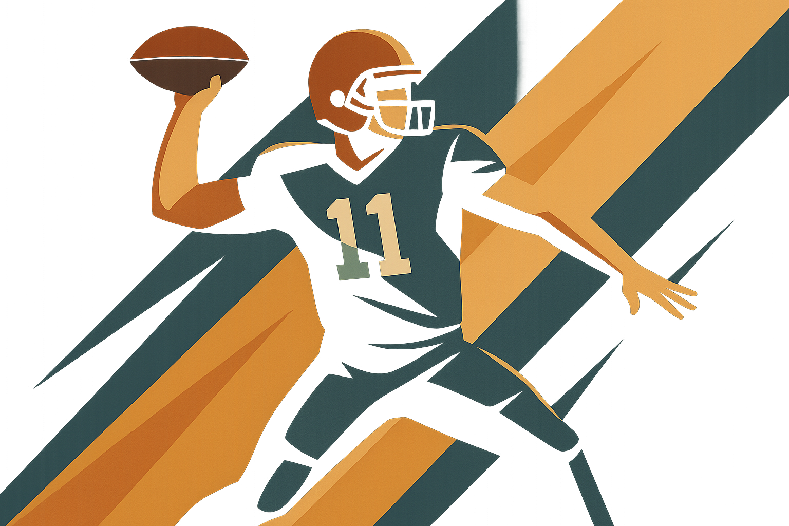 NFL quarterback throwing motion action shot wallpaper