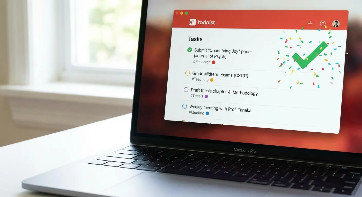 We present Todoist as the industry leader for task management