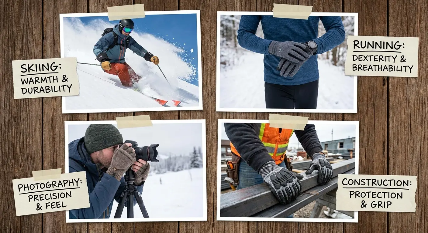 Activity-specific glove requirements comparison