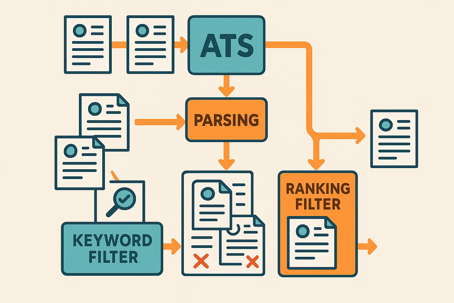 ATS system resume parsing process