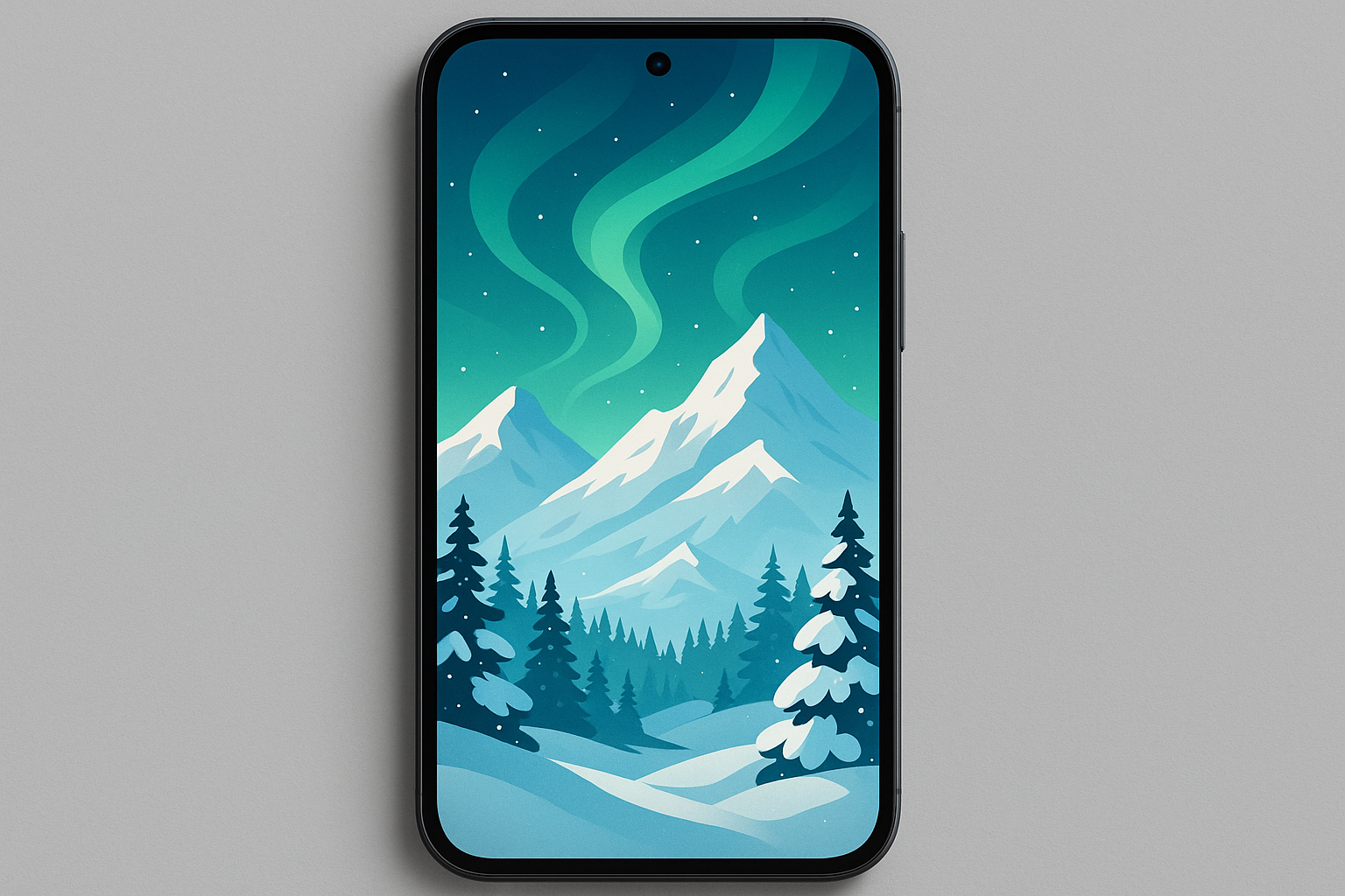 Collection of January phone wallpapers featuring winter themes