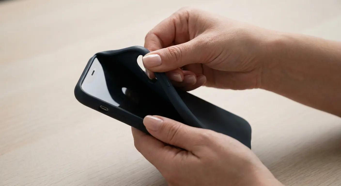 Phone case removal causing frame stress