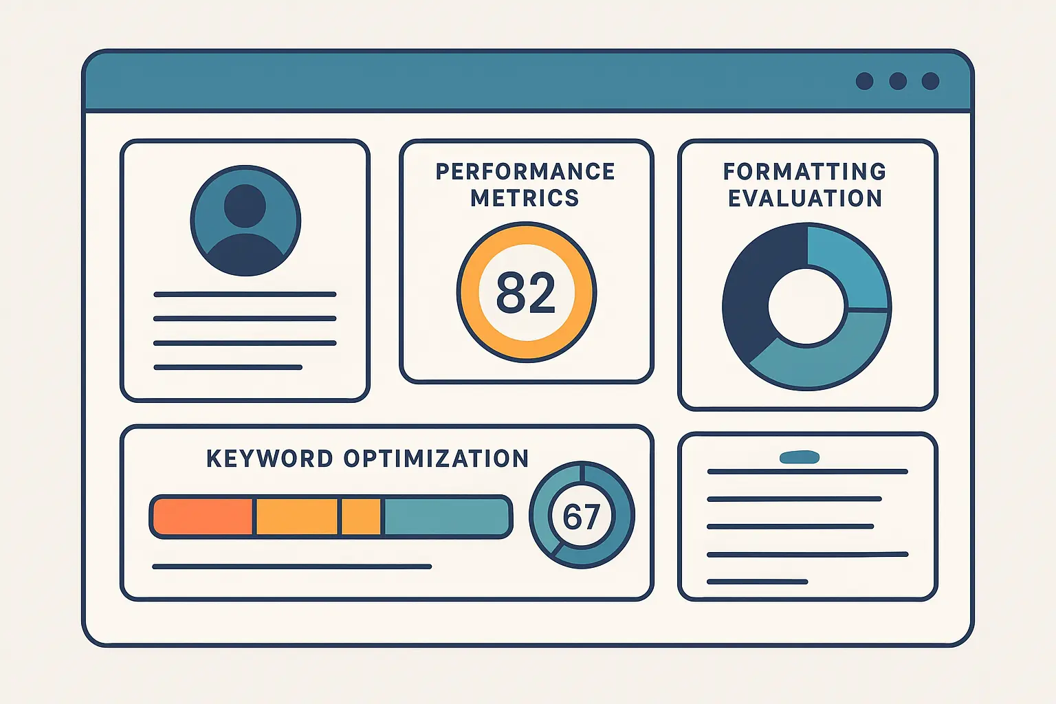 Resume analysis comparison chart