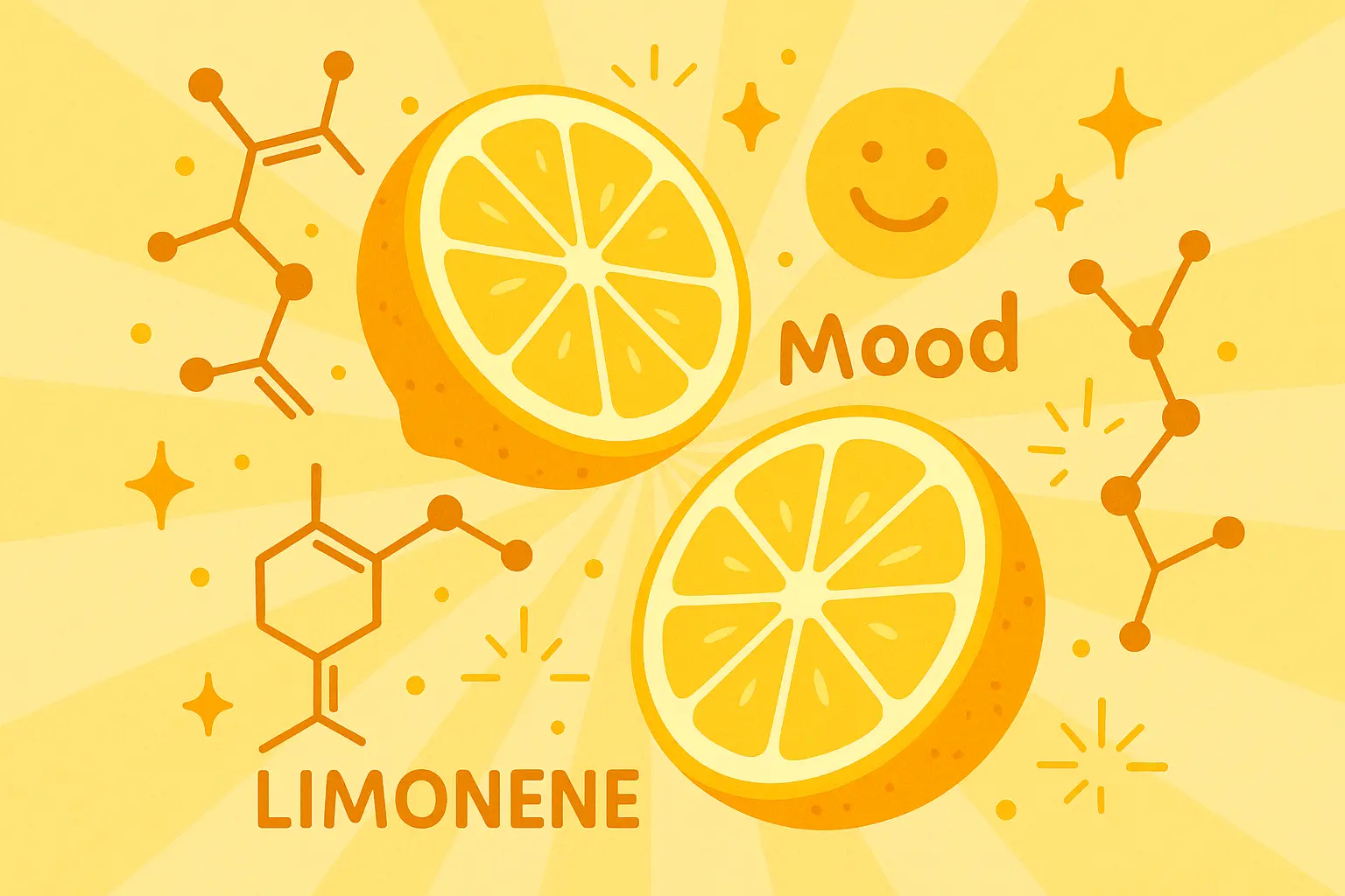 Limonene terpene molecular structure