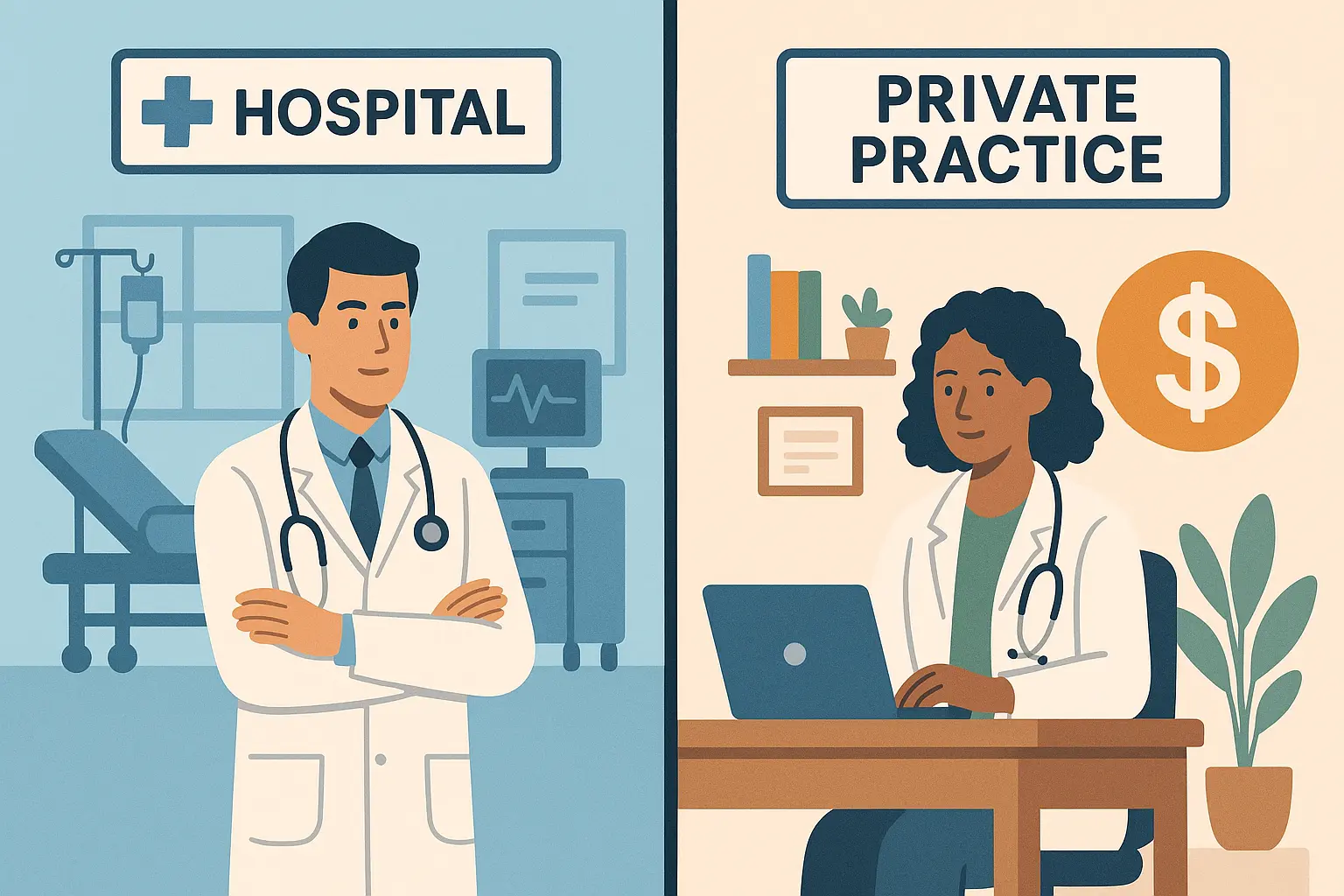 Different anesthesiologist practice settings and compensation
