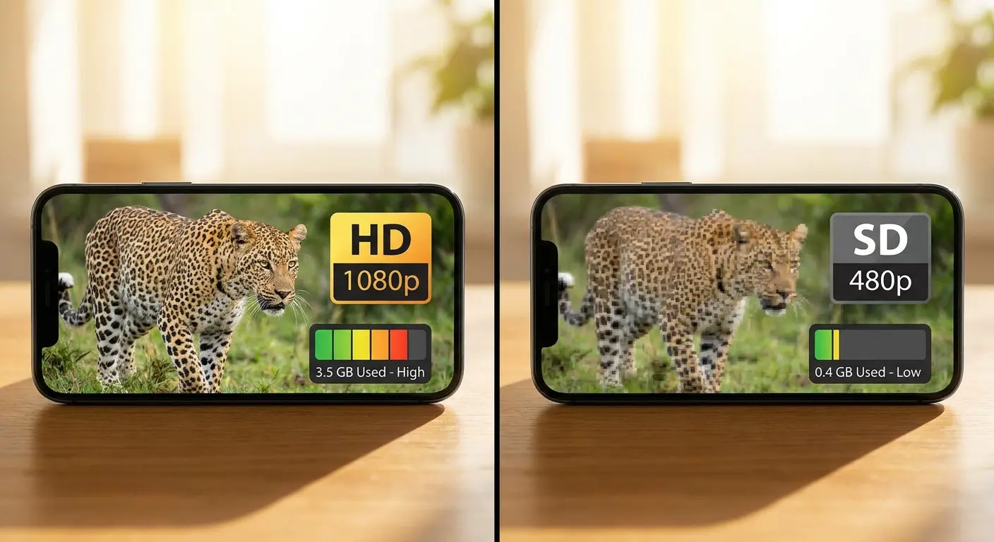 Streaming quality settings comparison