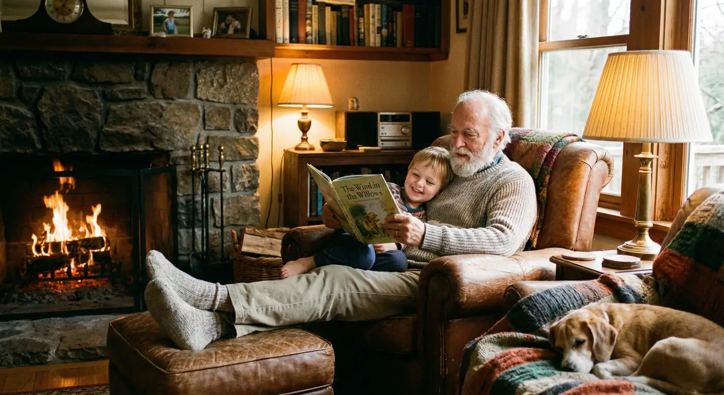 Older man teaching a younger person a skill, representing mentorship
