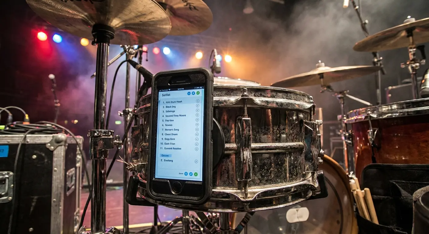 Rokform case magnetically attached to a metal surface