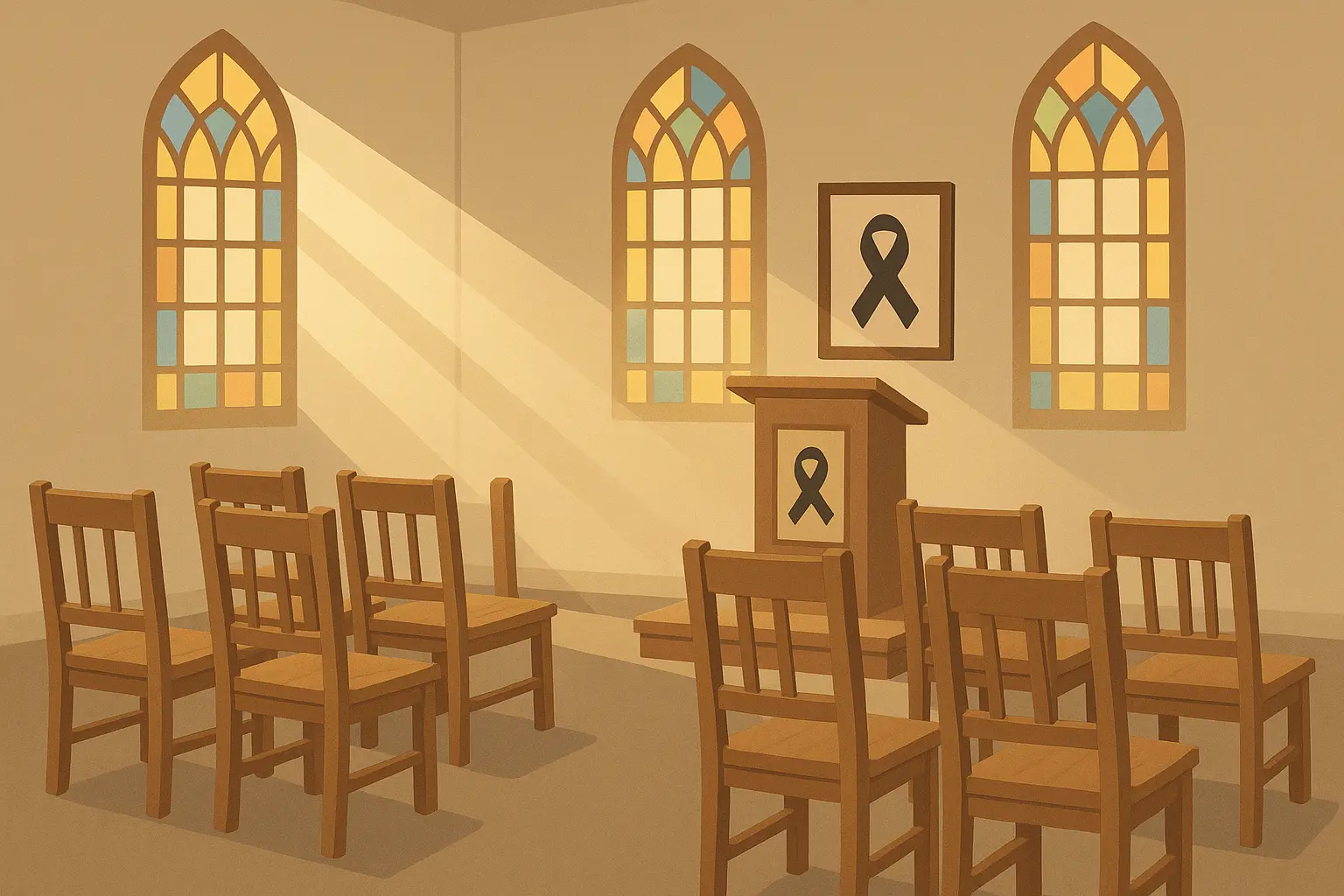 Person holding memorial card with comforting quote