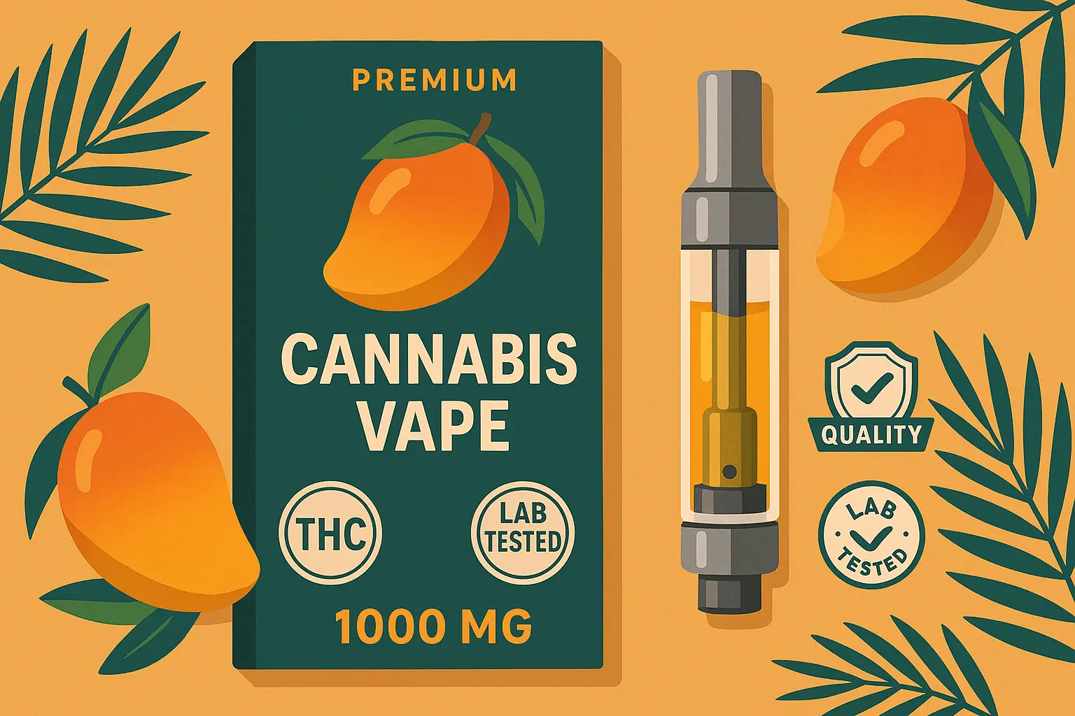 Quality Mango Haze THC cartridges and products
