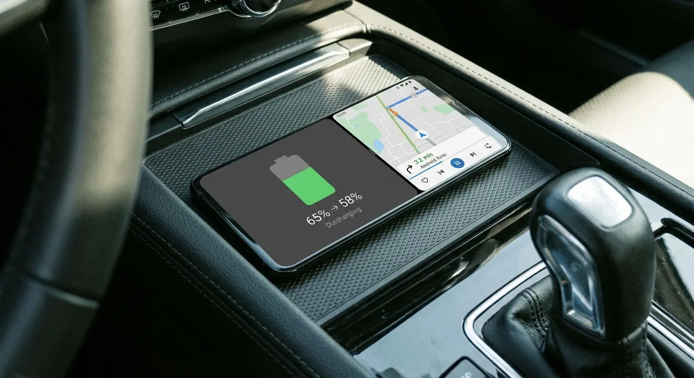 Android Auto power consumption comparison chart