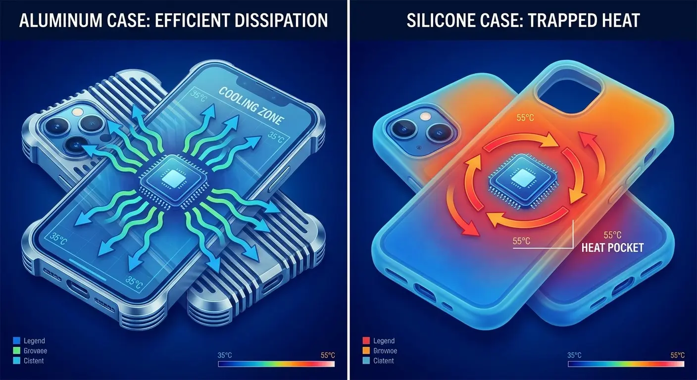 Material thermal conductivity comparison chart