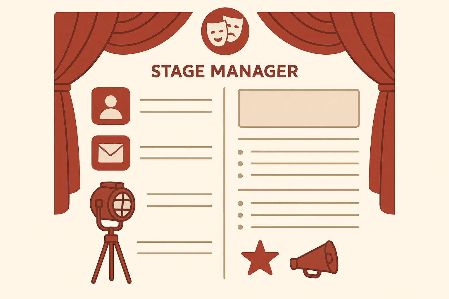 Stage Manager Resume Template
