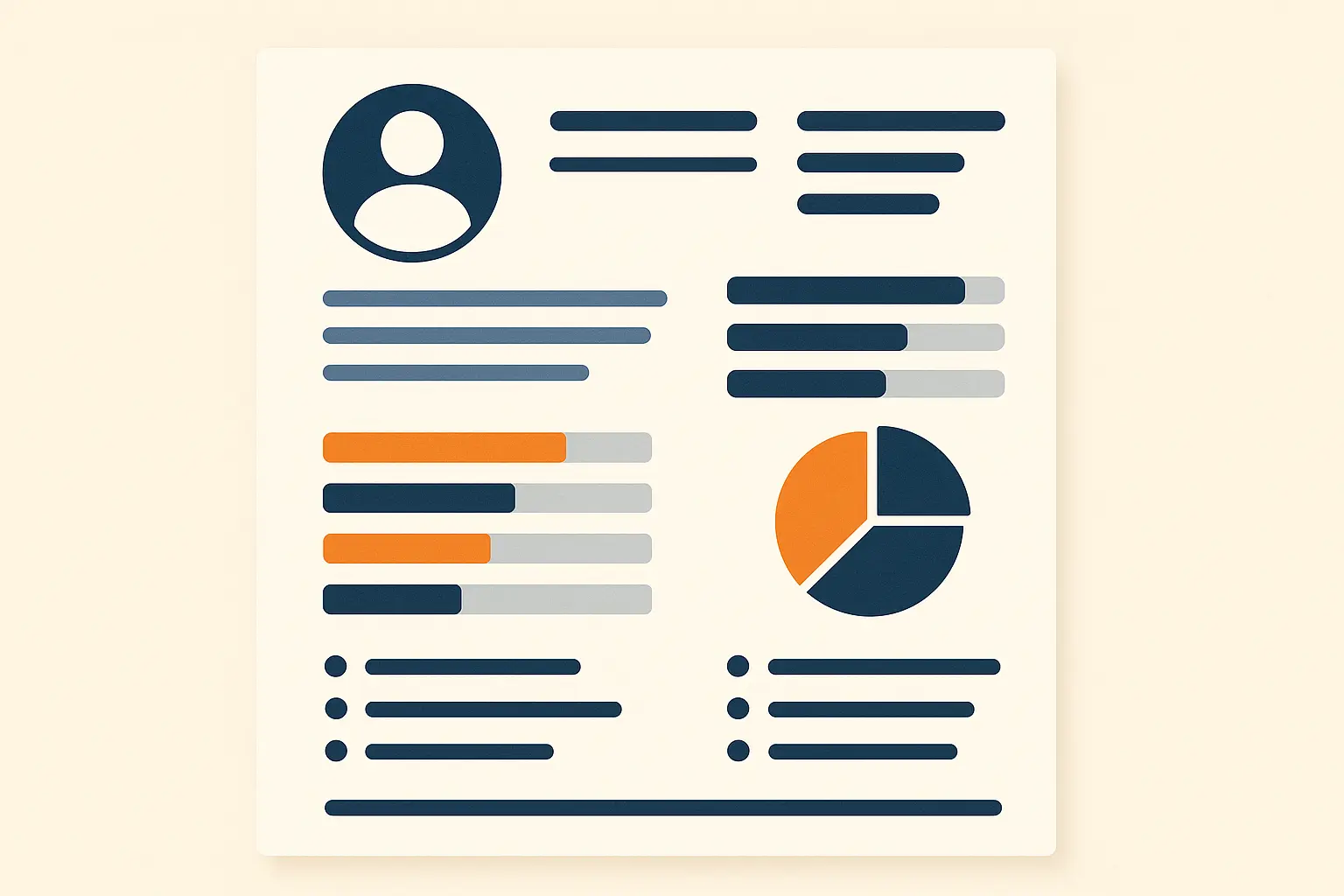 Functional resume template layout example