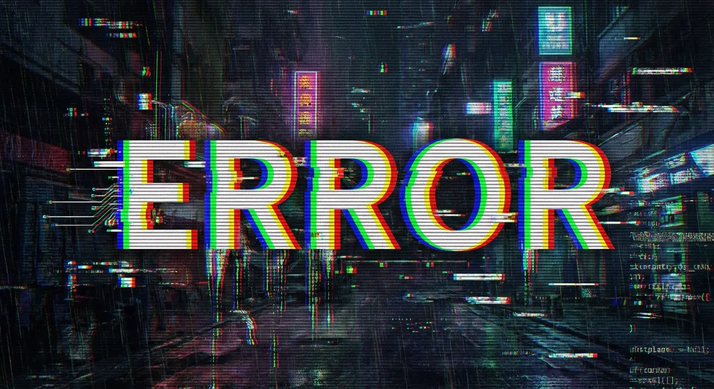 Distortion app applying glitch effects to typography