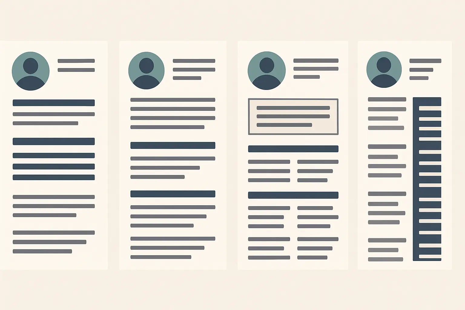 Resume structure effectiveness comparison